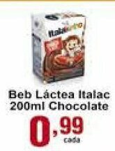Rossi Supermercado Beb Lactea Italac 200ml Chocolate oferta