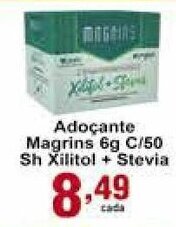 Rossi Supermercado Adocante Magrins 6g c/50 Sh Xilitol + Stevia oferta