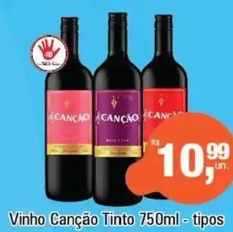 Alvorada Supermercados Vinho Canção Tinto 750ml - tipos oferta