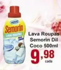 Rossi Supermercado Lava roupas Semorin Dil Coco 500ml oferta