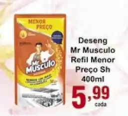 Rossi Supermercado Deseng Mr.Musculo Refil Menor Preco Sh 400ml oferta