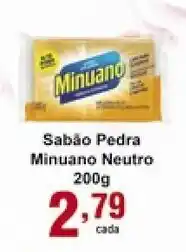 Rossi Supermercado Sabao Pedra Minuano Neutro 200g oferta