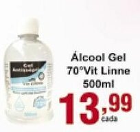 Rossi Supermercado Alcool Gel 70 Vit Linne 500ml oferta
