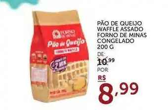 Super Nosso Pão De Queijo Waffle Assado Forno De Minas Congelado 200g oferta
