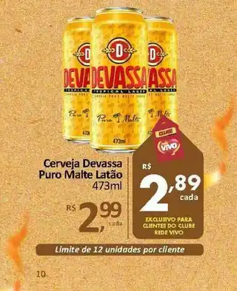 Cerveja Devassa Puro Malte Latão 473ml