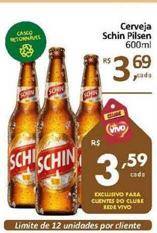 Cerveja Schin Pilsen 600ml