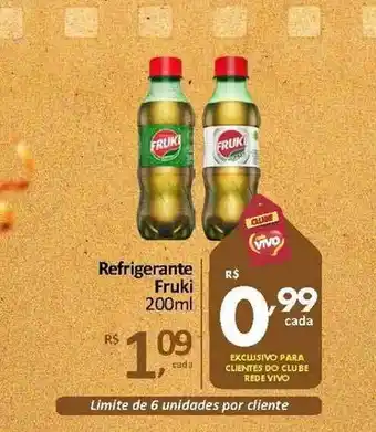 Rede Vivo Refrigerante Fruki 200ml oferta