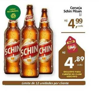 Rede Vivo Cerveja Schin Pilsen 1L oferta