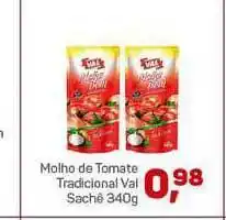 Molho De Tomate Tradicional Val 340g