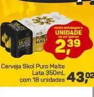 Cerveja Skol Puro Malte 350ml