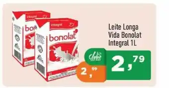 Supermercados Pague Menos Leite Longa Vida Bonolat Integral 1L oferta