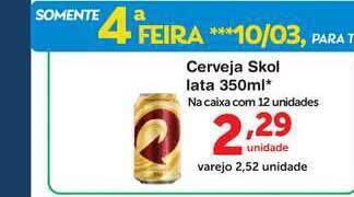 Roldão Cerveja Skol Lata 350ml oferta