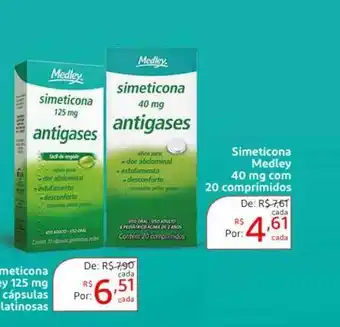 Drogaria Extra Simeticona Medley 40 Mg Com 20 Comprimidos oferta