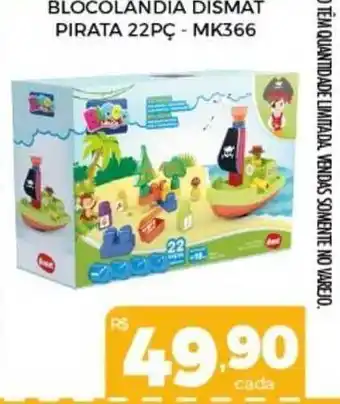 Blocolandia Dismat Pirata 22pç Mk366