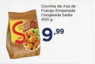 Apoio Mineiro Coxinha Da Asa De Frango Empanada Congelada Sadia 400g oferta