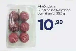 Almôndega Supernosso Refriada Com 6 Unid. 330g
