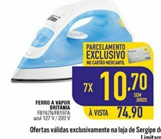 Mercantil Rodrigues Ferro a vapor britânia oferta