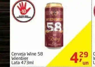 Tenda Atacado Cerveja wine 58 wienbier lata 473ml oferta