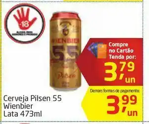 Tenda Atacado Cerveja pilsen 55 wienbier lata 473ml oferta