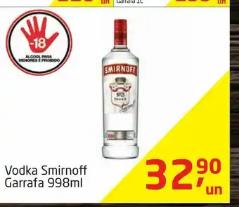 Tenda Atacado Vodka smirnoff garrafa 998m oferta