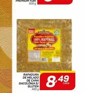 Rapadura de melado de cana dacolônia s/ glúten 400 g