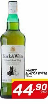 GBarbosa Whisky black & white 1 litro oferta
