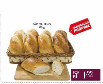 Pão italiano assado 100 g