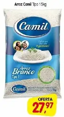 Cercadão Arroz Camil Tipo 15kg oferta