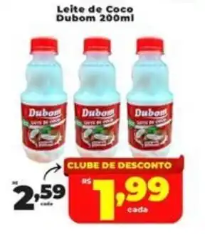 Rede uniforça Leite de Coco Dubom 200ml oferta