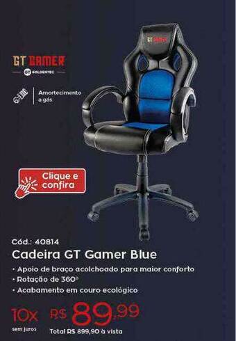 Ibyte Cadeira Gt Gamer Blue oferta