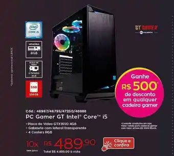 Pc Gamer Gt Intel Core I5