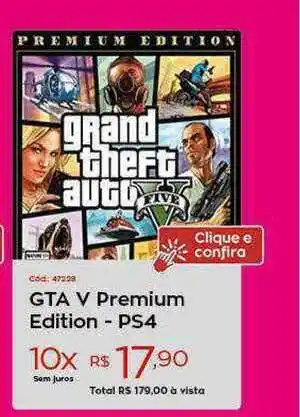 Gta V Premium Edition - Ps4