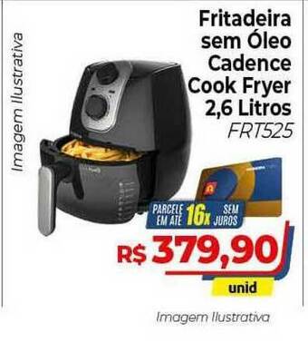 Hiper Moreira Fritadeira Sem óleo Cadence Cook Fryer 2.6L oferta