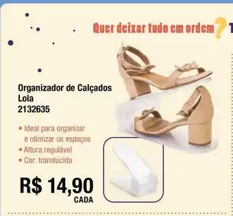 Multicoisas Organizador De Calçados Lola oferta