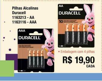 Multicoisas Pilhas Alcalinas Duracell Aa Aaa oferta