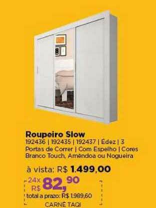 Lojas TaQi Roupeiro Slow oferta