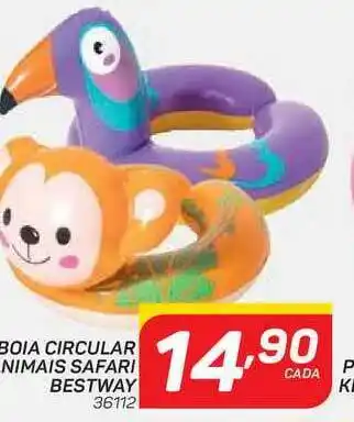 Boia Circular Animais Safari Bestway