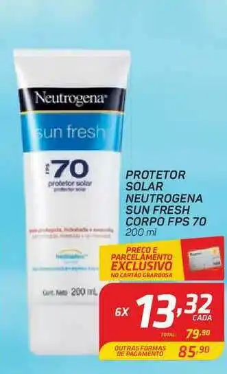 GBarbosa Protetor Solar Neutrogena Fresh Corpo Fps 70 200ml oferta