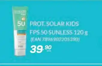 GBarbosa Prot. Solar Kids Fps 50 Sunless 120g oferta