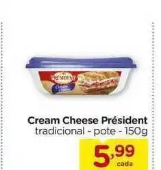 Carrefour Cream Cheese Président Tradicional 150g oferta