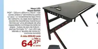 Carrefour Mesa Led Wynn Gamer oferta