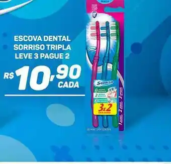 Bahamas Supermercados Escova Dental Sorriso Tripla Leve 3 Pague 2 oferta