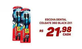 Bahamas Supermercados Escova Dental Colgate 360 Black 2x1 oferta
