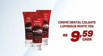 Bahamas Supermercados Creme Dental Colgate Natural Luminous White 70g oferta