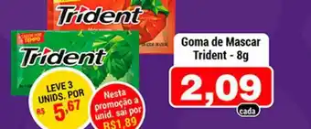 Goma De Mascar Trident 8g
