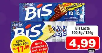 Shibata Supermercados Bis Lacta 100.8g/126g oferta