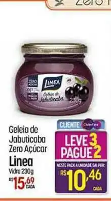 Geleio De Jabuticaba Zero Açúcar Linea 230g