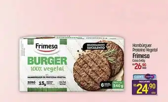 Muffato Hambúrguer Proteína Vegetal Frimesa 540g oferta