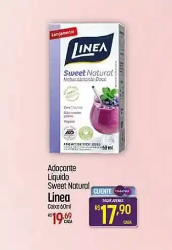 Muffato Adoçante Líquido Sweet Natural Linea 60ml oferta
