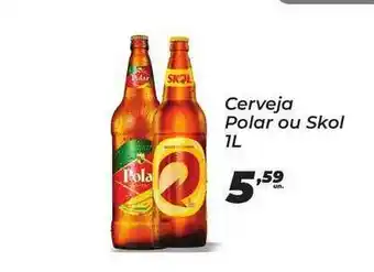 Peruzzo Cerveja Polar Ou Skol 1L oferta
